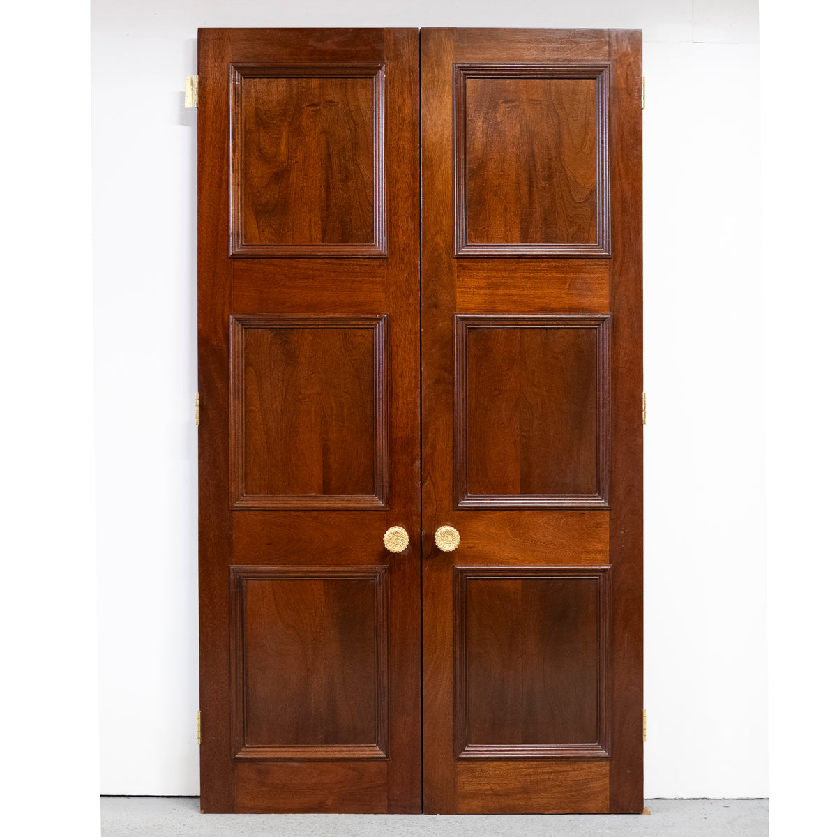 Large Reclaimed Solid Mahogany Double Doors | The Architectural Forum