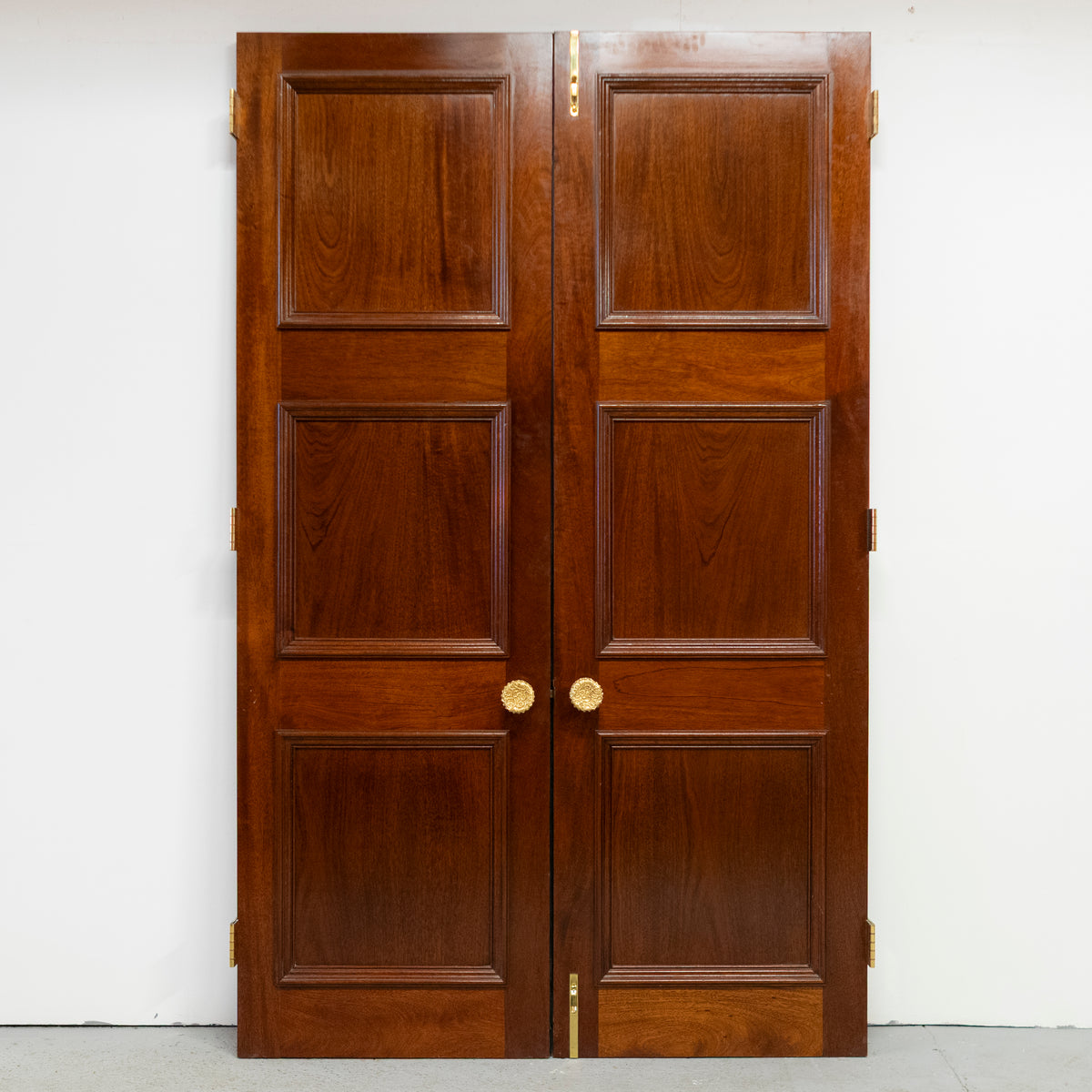 Large Reclaimed Solid Mahogany Double Doors | The Architectural Forum