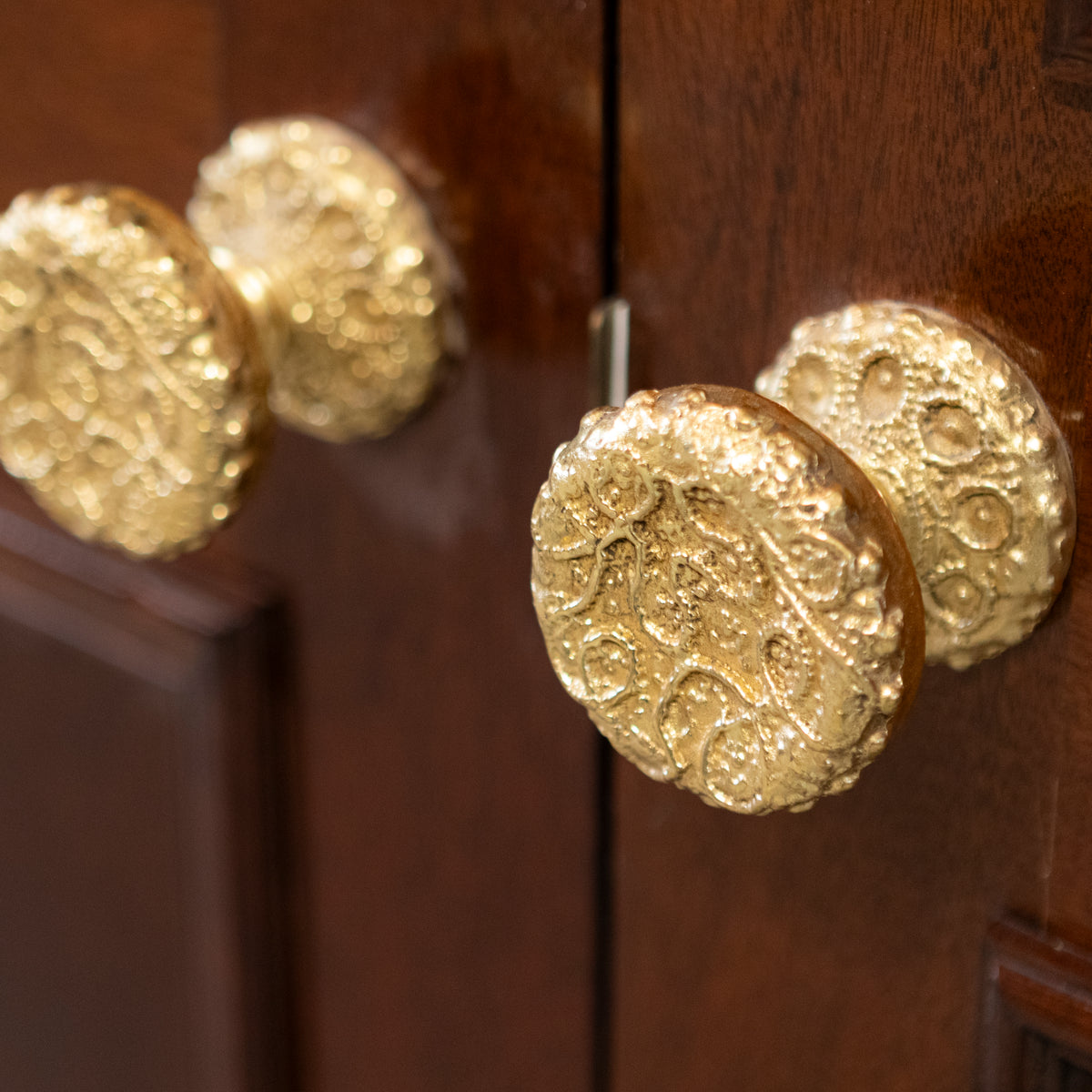 Large Reclaimed Solid Mahogany Double Doors | The Architectural Forum