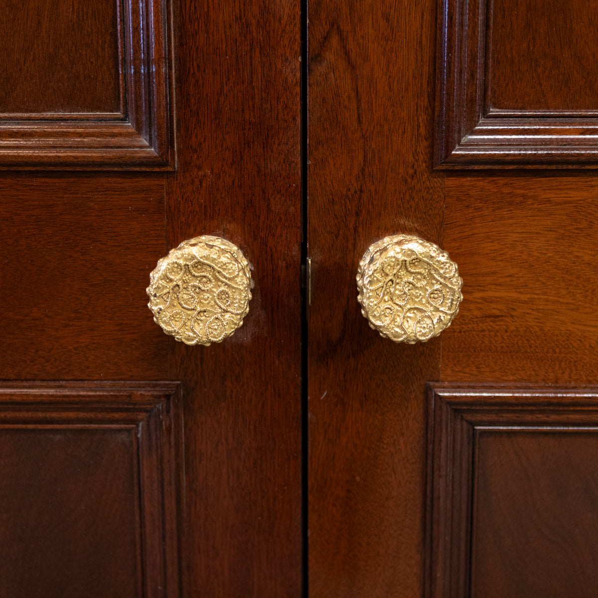 Large Reclaimed Solid Mahogany Double Doors | The Architectural Forum