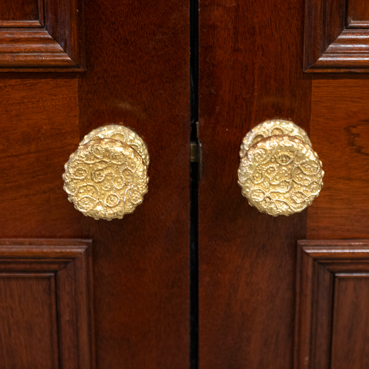 Large Reclaimed Solid Mahogany Double Doors | The Architectural Forum