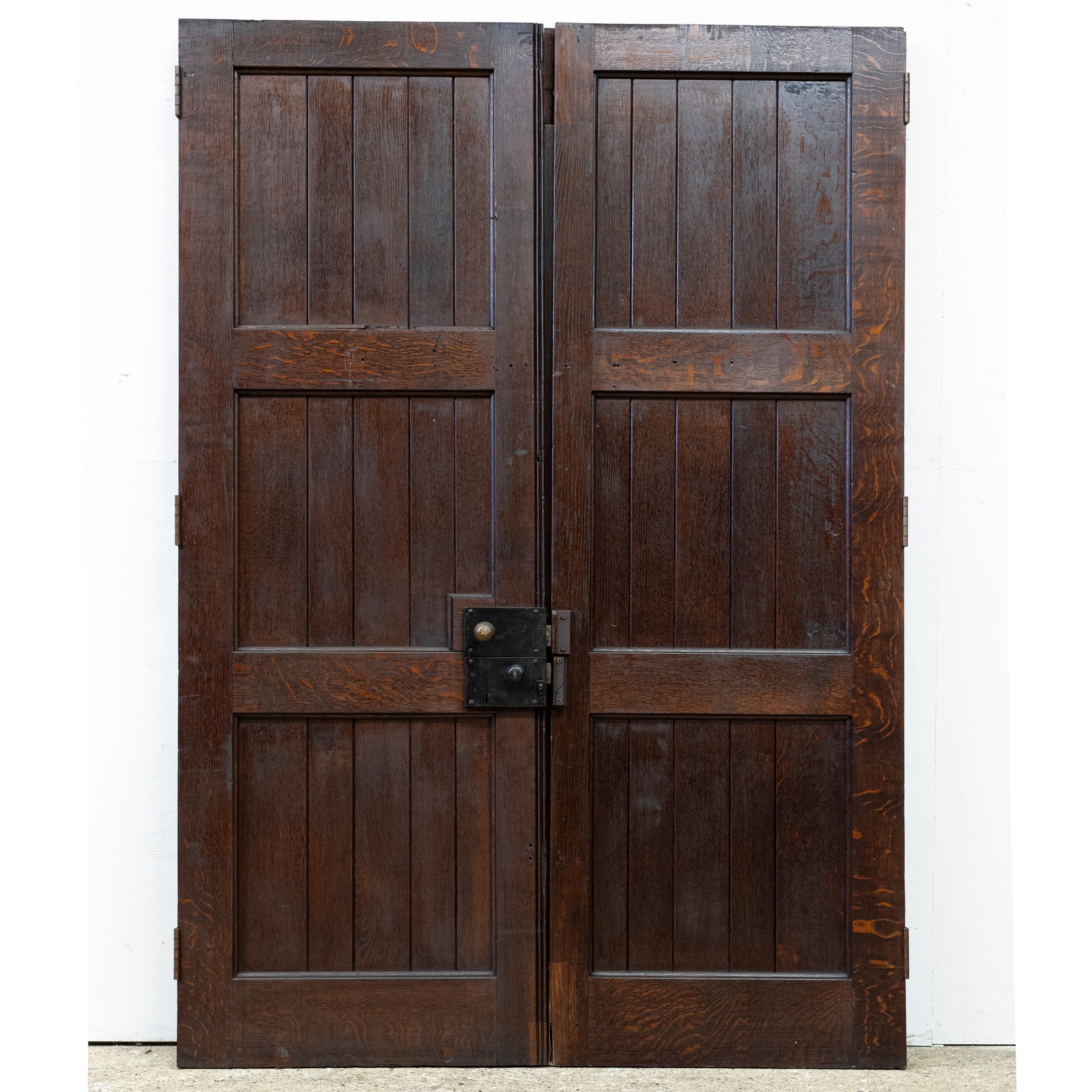 Reclaimed Antique Oak Double Doors 213.5cm x 147cm | The Architectural Forum