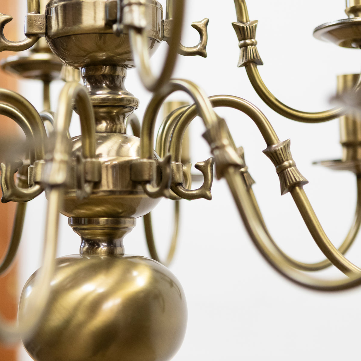 Reclaimed Dutch Style 12 Arm Brass Chandelier | Lambeth Palace | The Architectural Forum