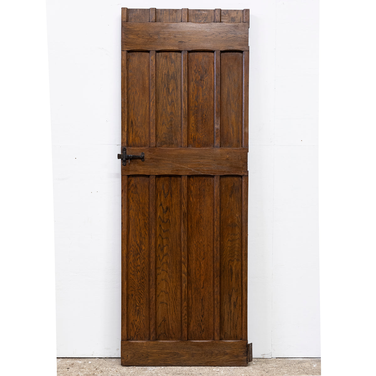 Antique Oak Latch Door - 196.5cm x 70cm | The Architectural Forum