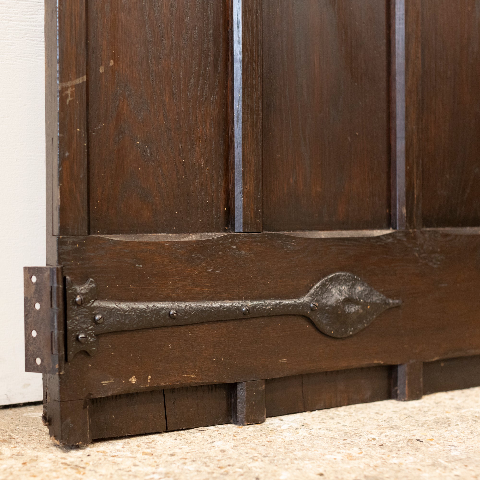 Antique Oak Latch Door - 202cm x 89.5cm | The Architectural Forum