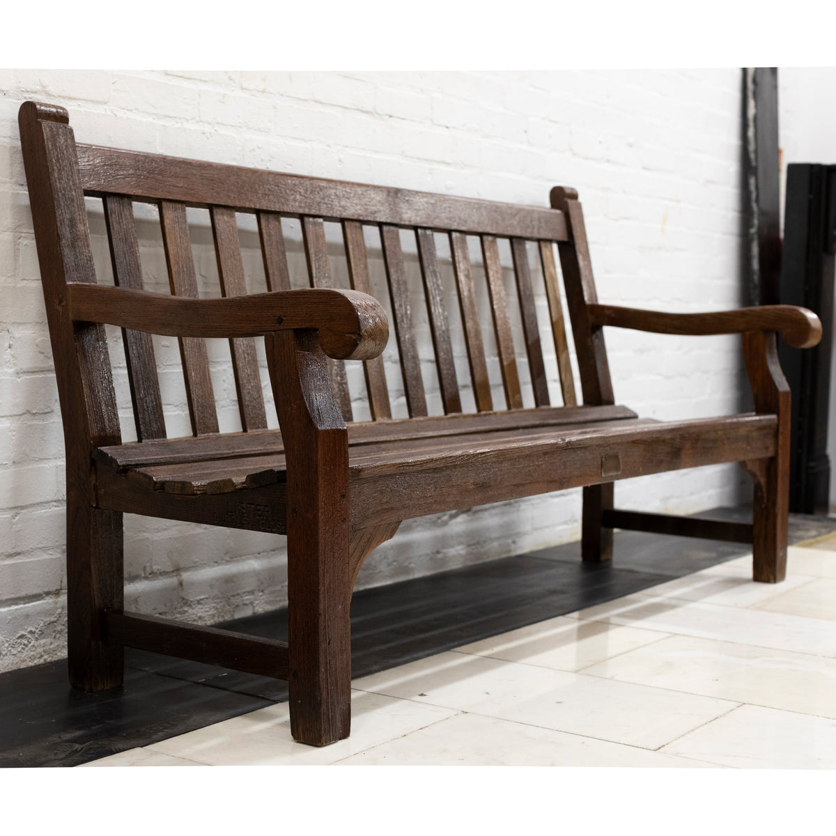 Reclaimed Lister Teak Bench | The Architectural Forum