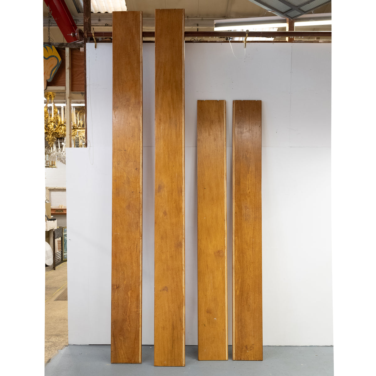 Reclaimed Antique Mahogany Shelving/Worktops 251cm - 402cm