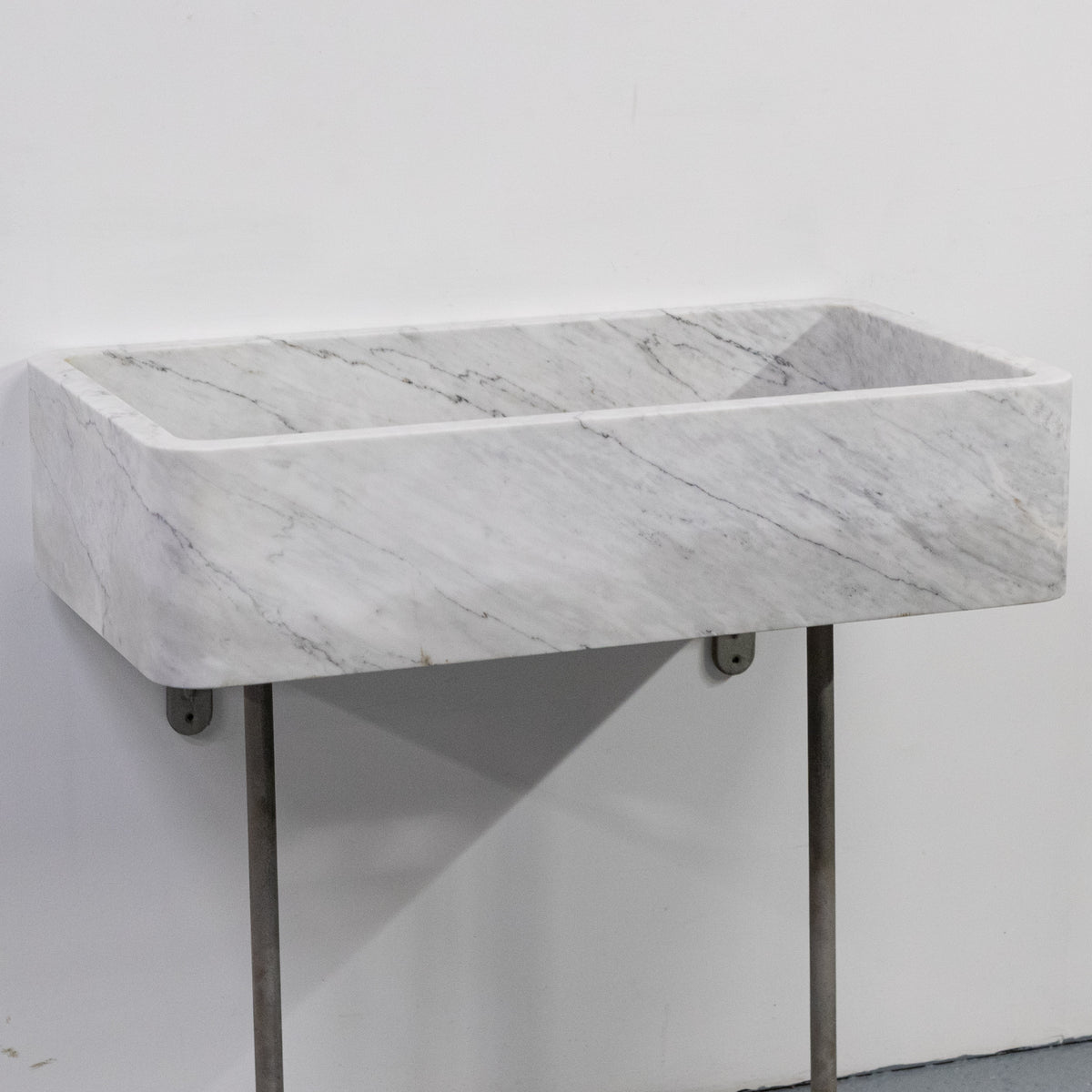 Large Reclaimed Marble Sink with Maxmatic Disposal Unit
