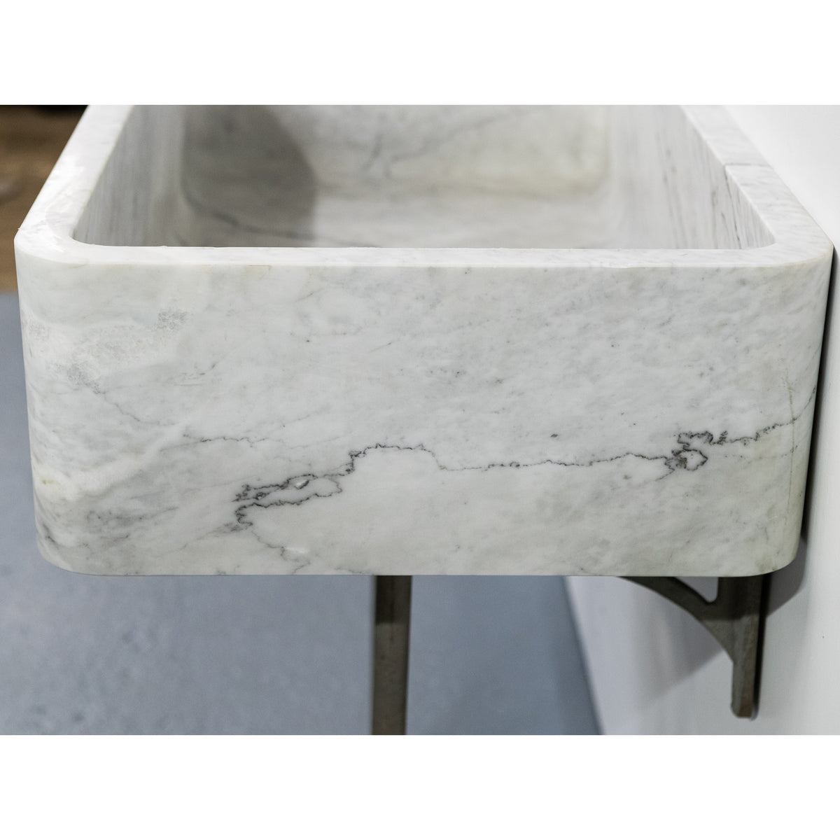 Large Reclaimed Marble Sink with Maxmatic Disposal Unit