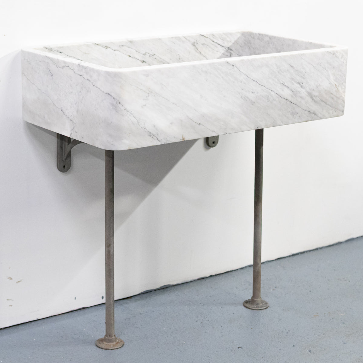 Large Reclaimed Marble Sink with Maxmatic Disposal Unit