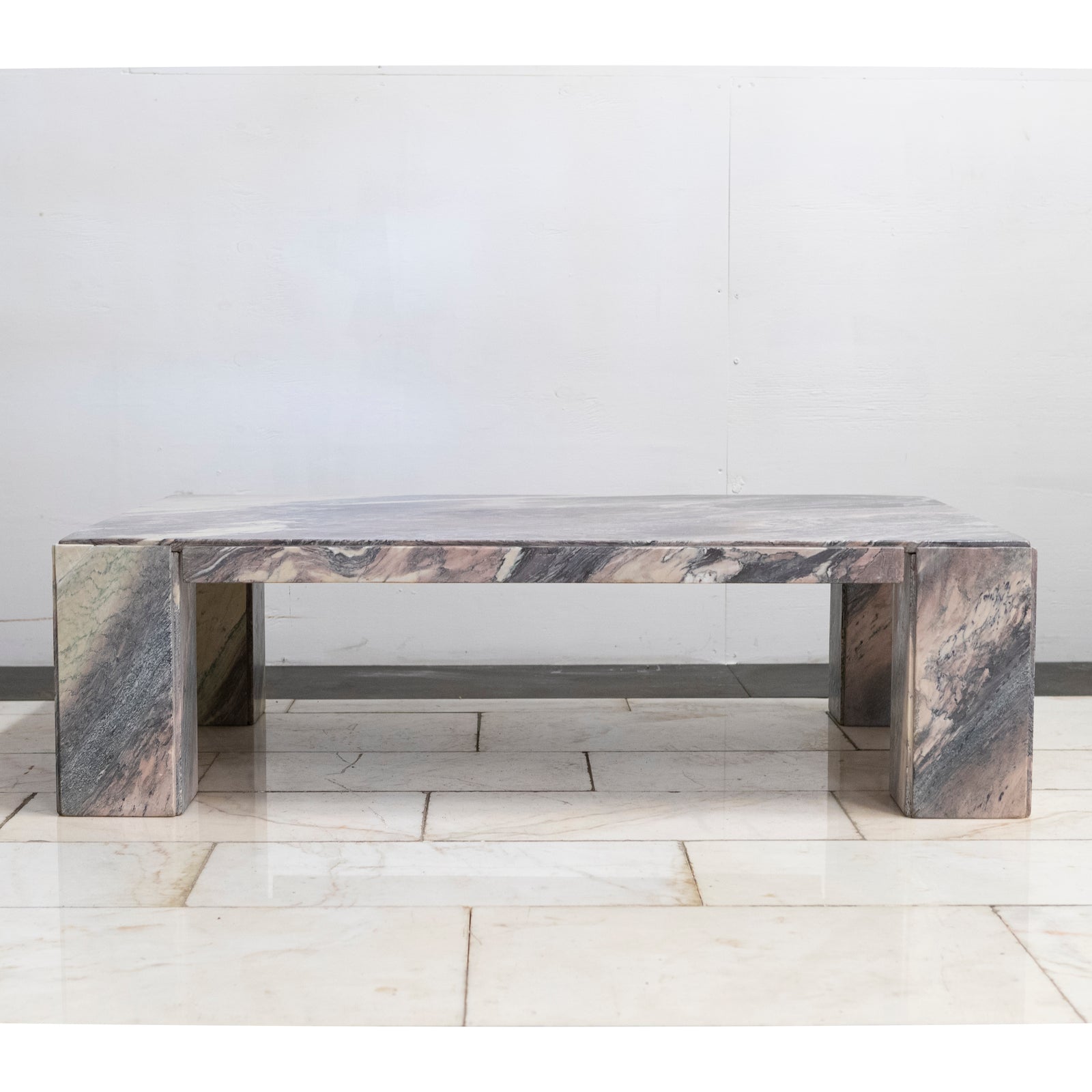 Reclaimed Mid Century Marble Coffee Table | The Architectural Forum