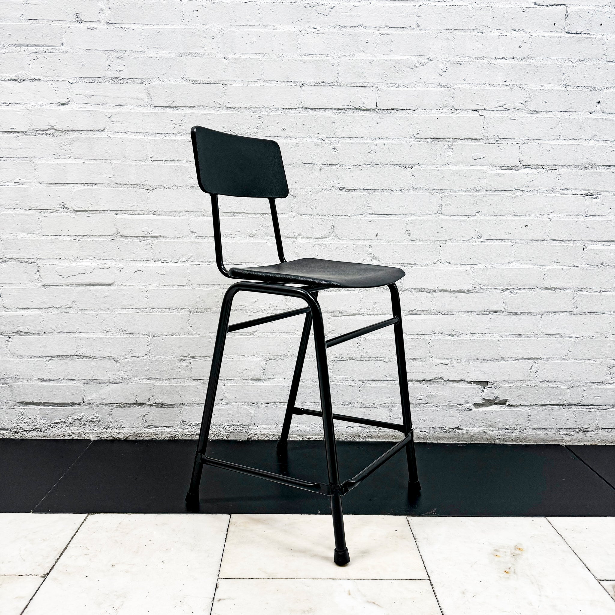 Structural Steel Stool Reclaimed Mid Century Tubular Steel Stools (>50 available) - The ...