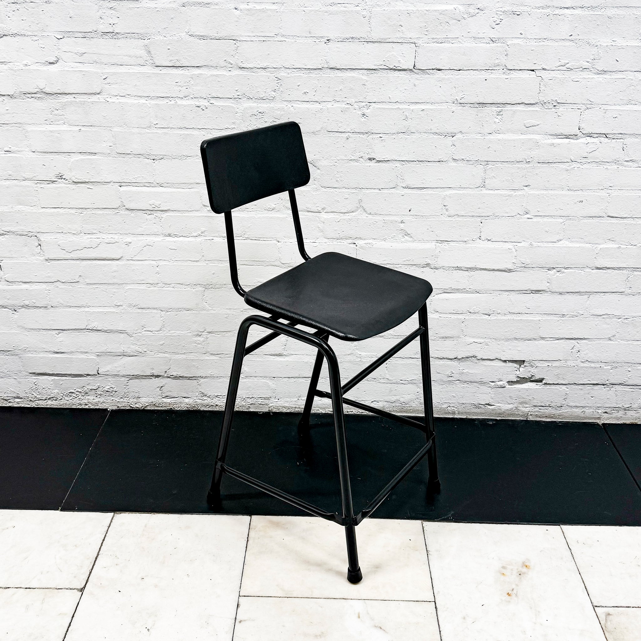 Structural Steel Stool Reclaimed Mid Century Tubular Steel Stools (>50 available) - The ...