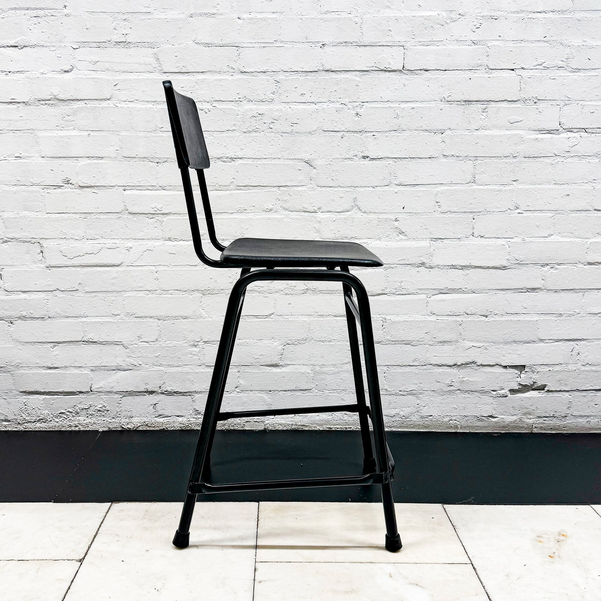 Structural Steel Stool Reclaimed Mid Century Tubular Steel Stools (>50 available) - The ...