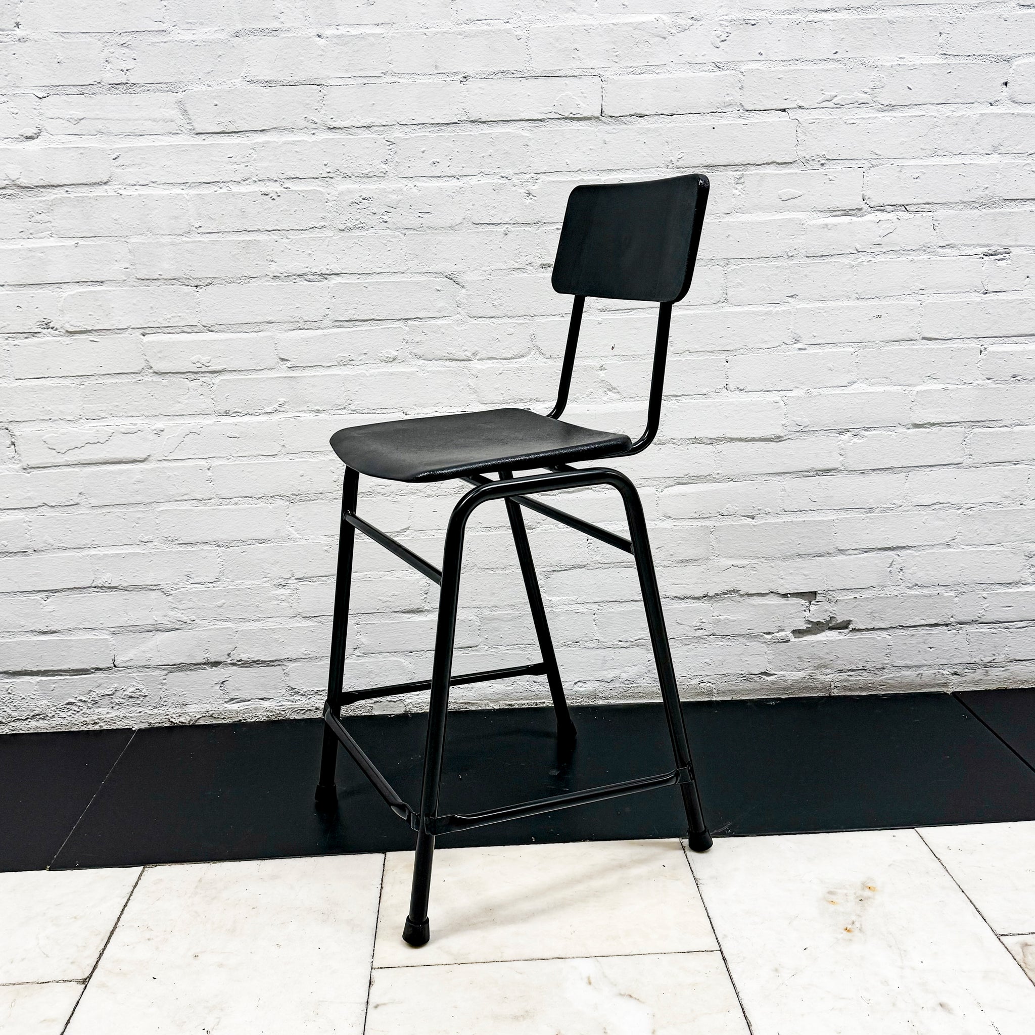Structural Steel Stool Reclaimed Mid Century Tubular Steel Stools (>50 available) - The ...