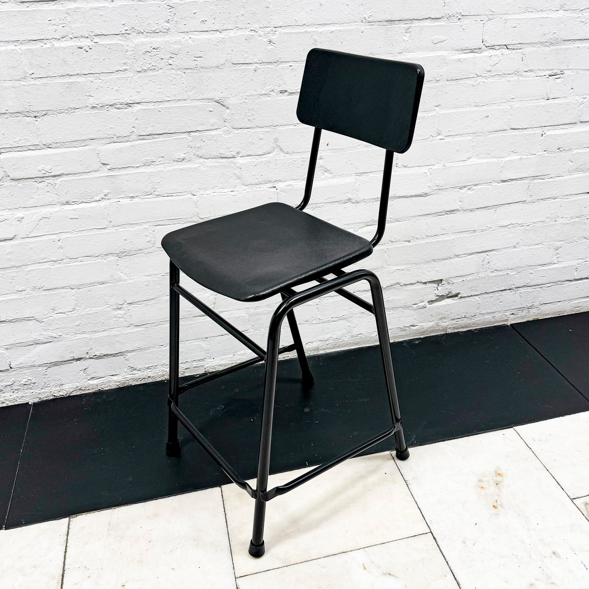 Structural Steel Stool Reclaimed Mid Century Tubular Steel Stools (>50 available) - The ...