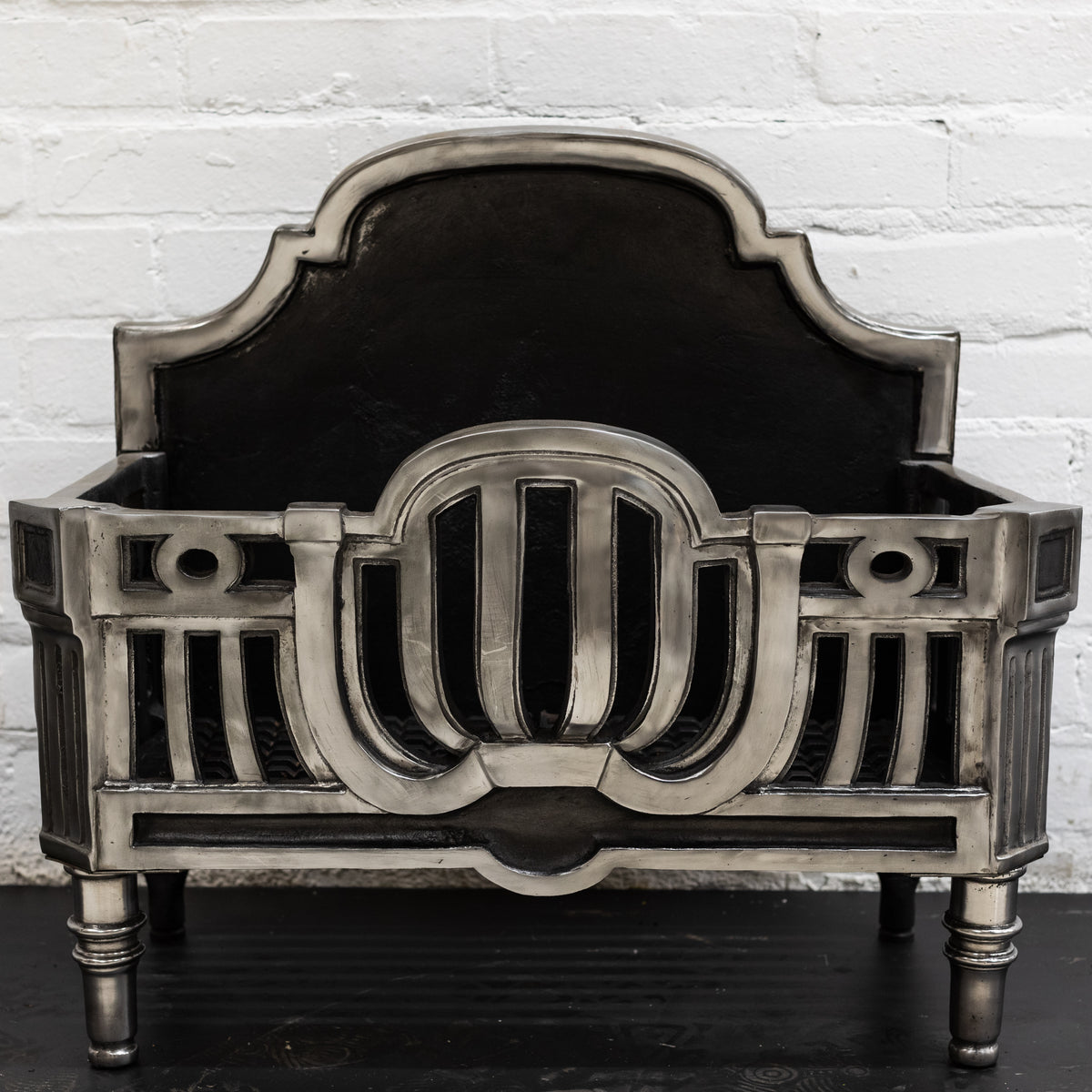 Reclaimed Polished Art Deco Style Fire Basket | The Architectural Forum