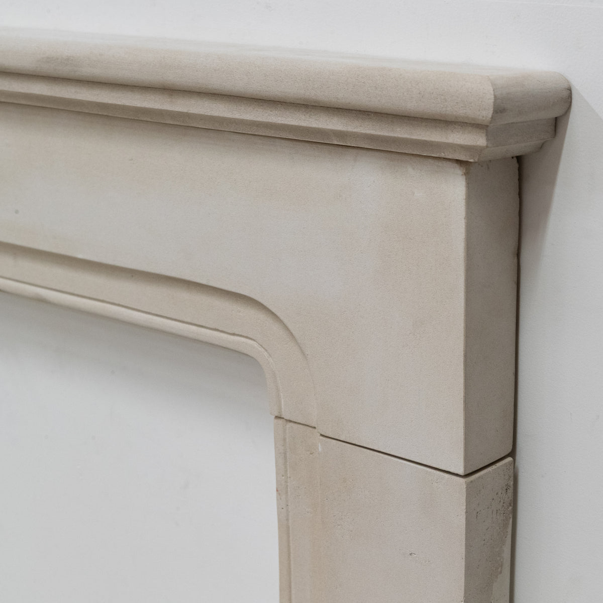 Reclaimed Portland Stone Queen Anne Style Fireplace Surround