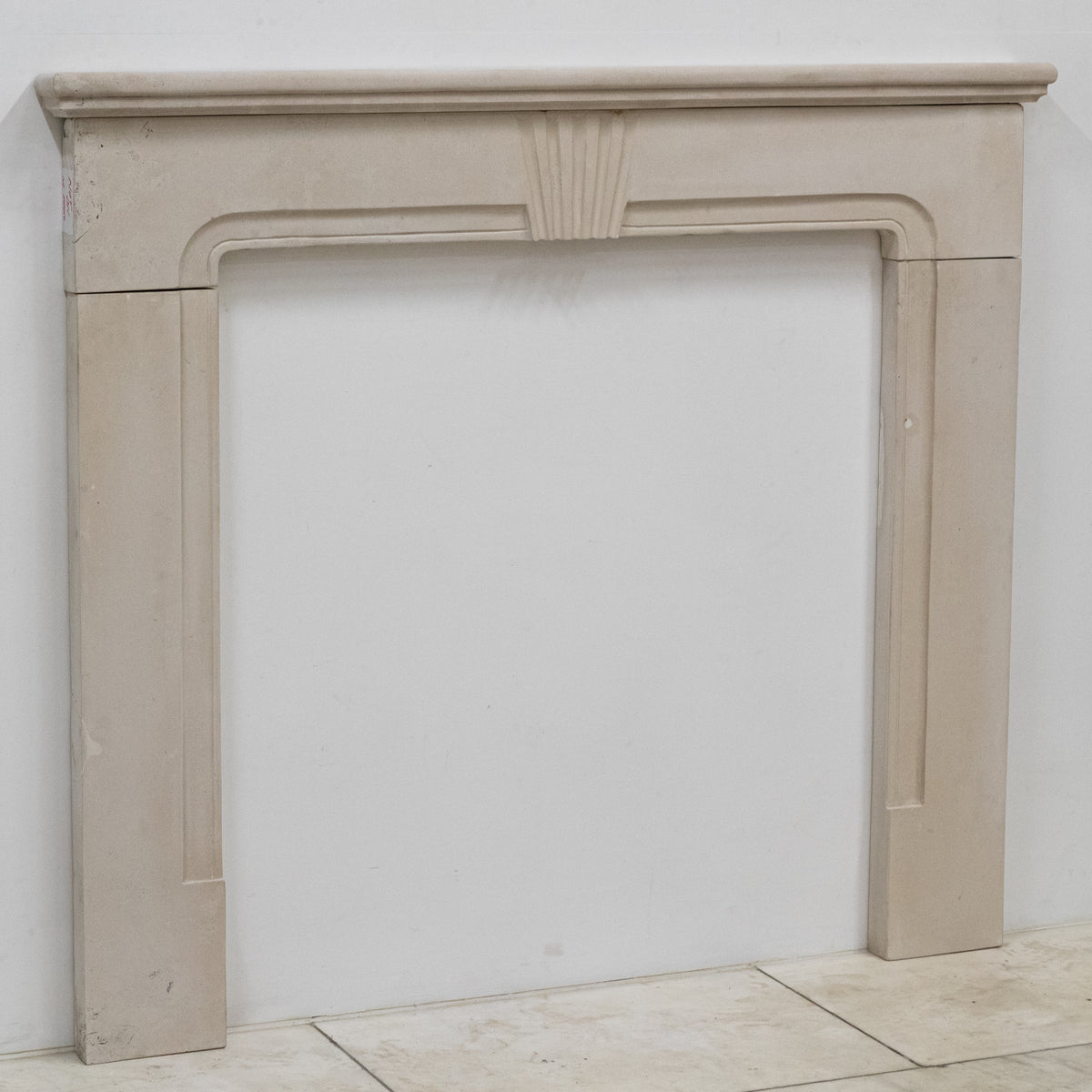 Reclaimed Portland Stone Queen Anne Style Fireplace Surround