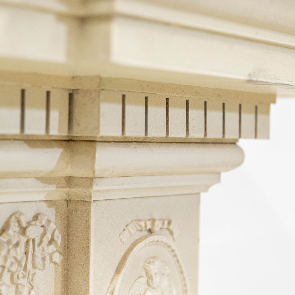 Ornate Wooden Regency Style Fireplace Surround