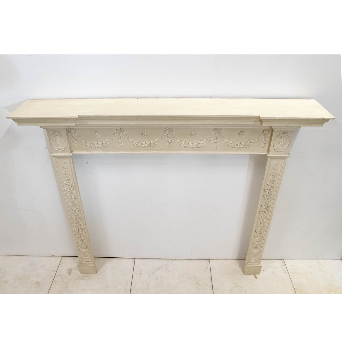 Ornate Wooden Regency Style Fireplace Surround