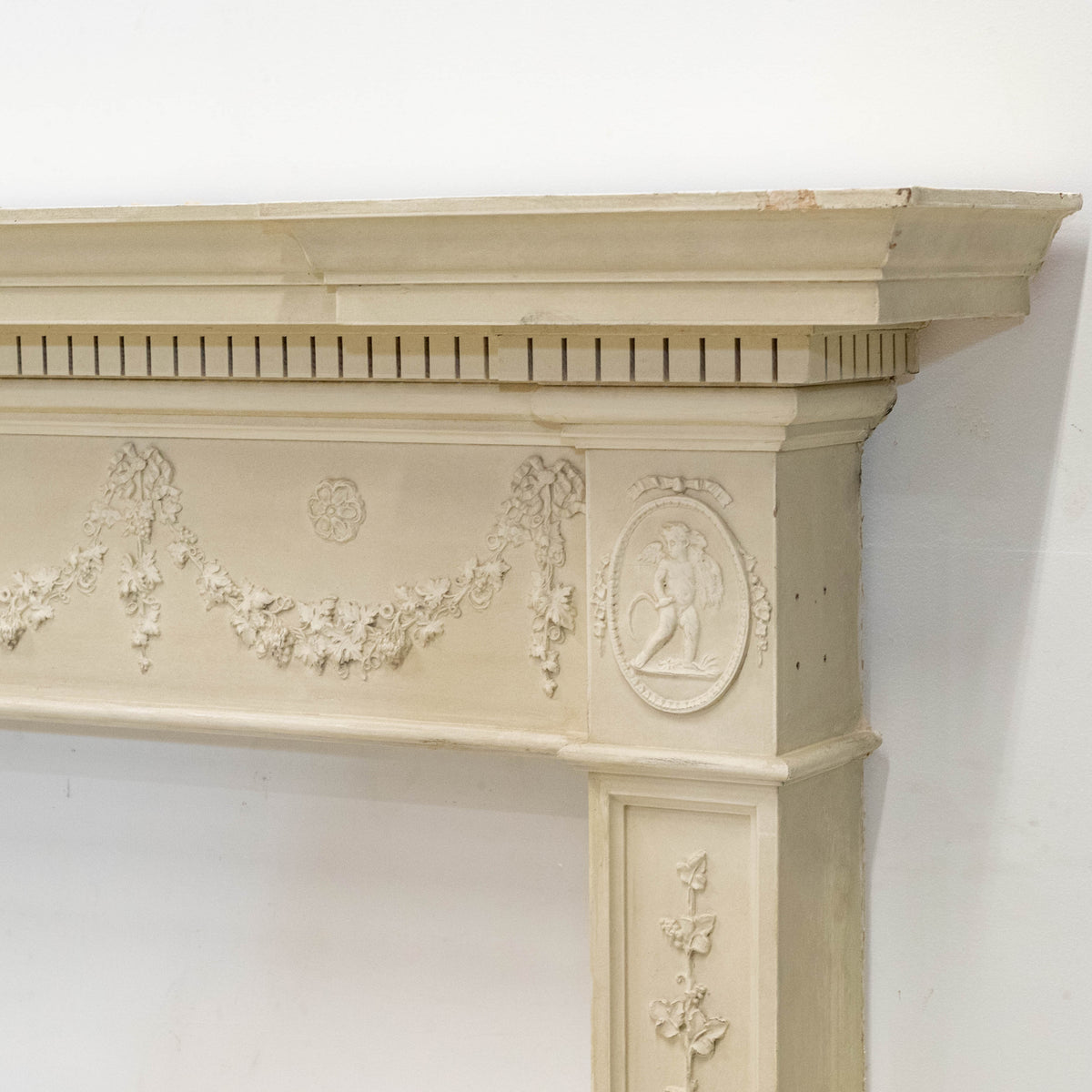 Ornate Wooden Regency Style Fireplace Surround