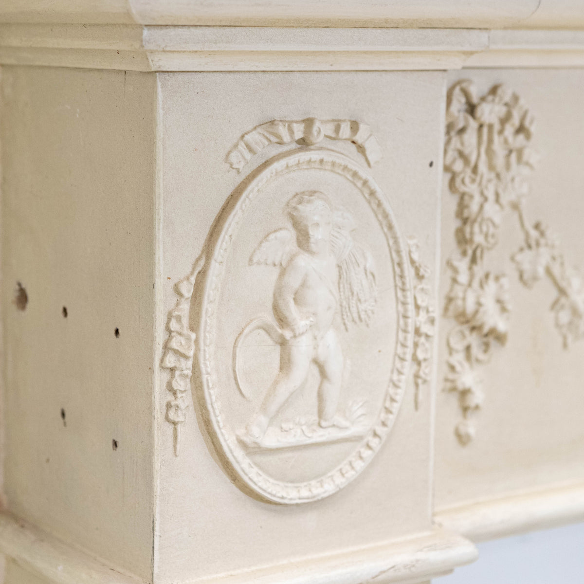 Ornate Wooden Regency Style Fireplace Surround
