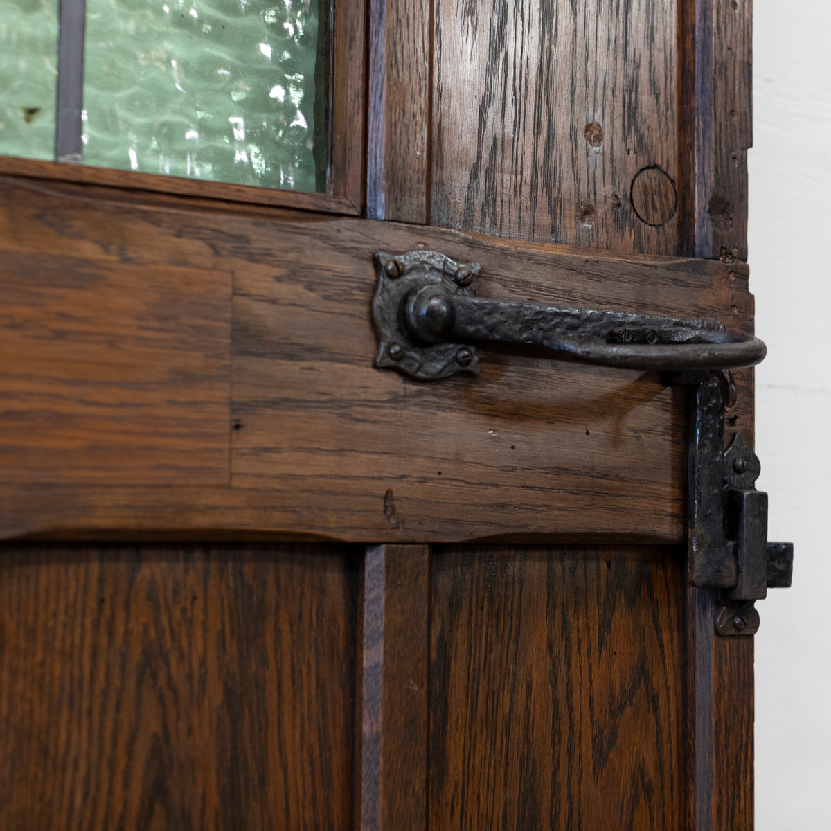 Antique Oak Latch Door - 205cm x 91cm | The Architectural Forum