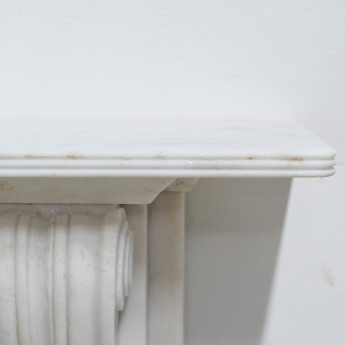 Reclaimed Statuary Marble Victorian Style Chimneypiece with Corbels | The Architectural Forum