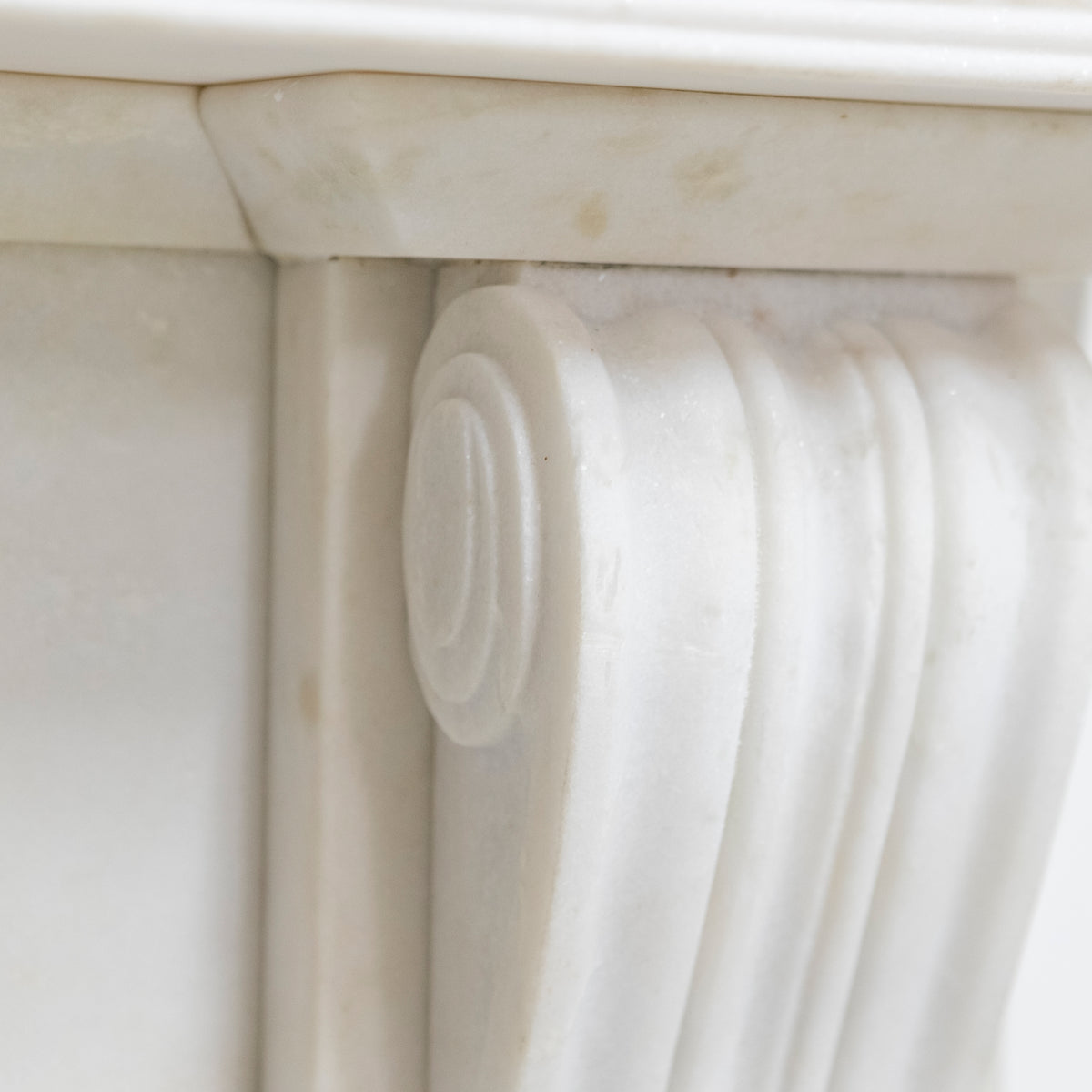 Reclaimed Statuary Marble Victorian Style Chimneypiece with Corbels | The Architectural Forum