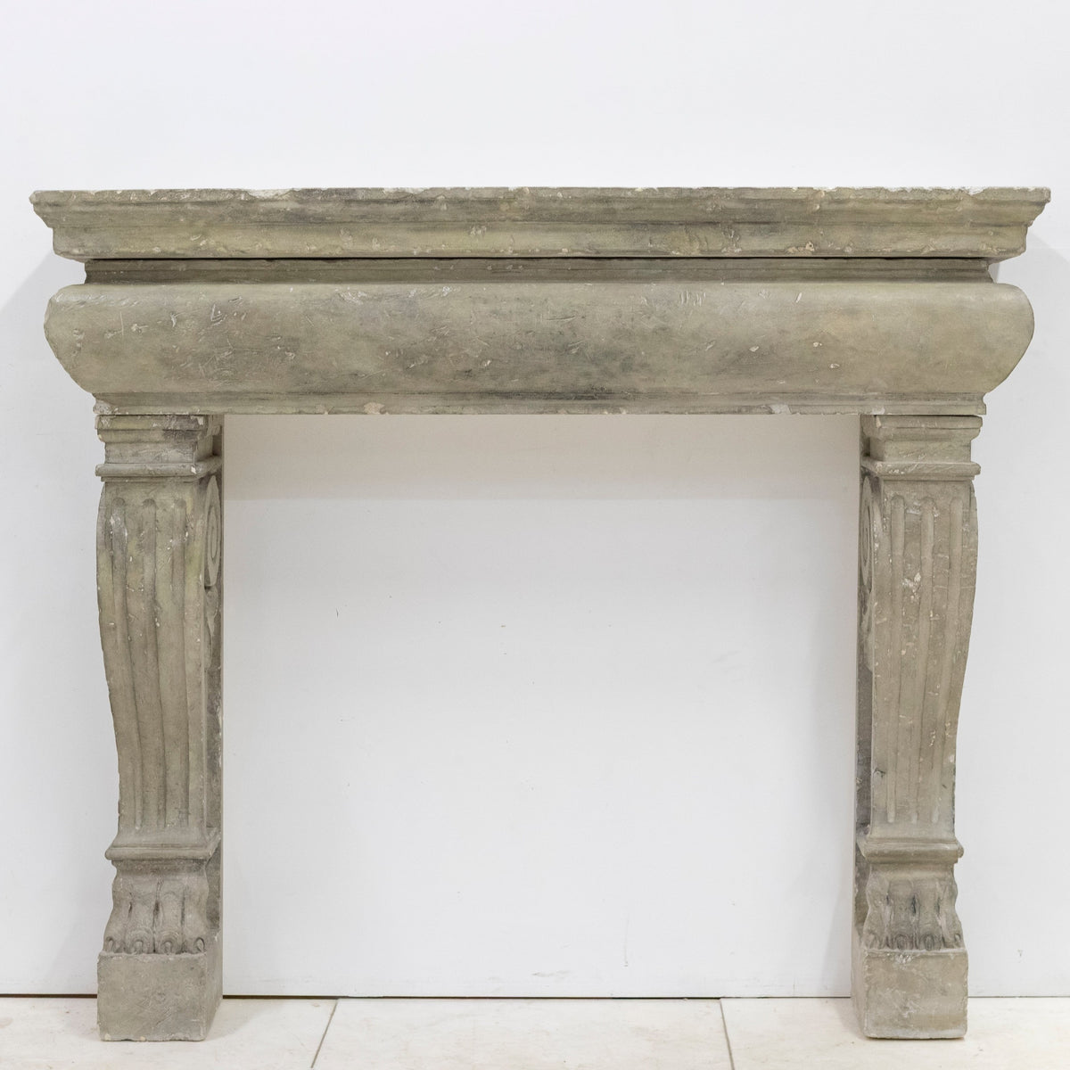 Ornate Carved Antique Stone Fireplace Surroud | The Architectural Forum