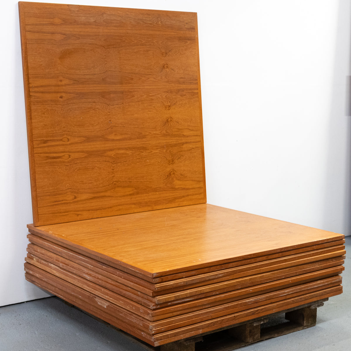 Reclaimed Teak Worktops 122cm Square Table Tops | Cambridge University