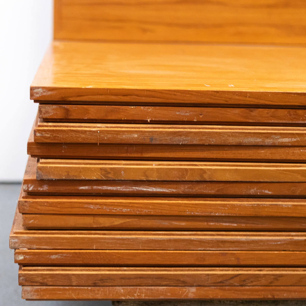 Reclaimed Teak Worktops 122cm Square Table Tops | Cambridge University