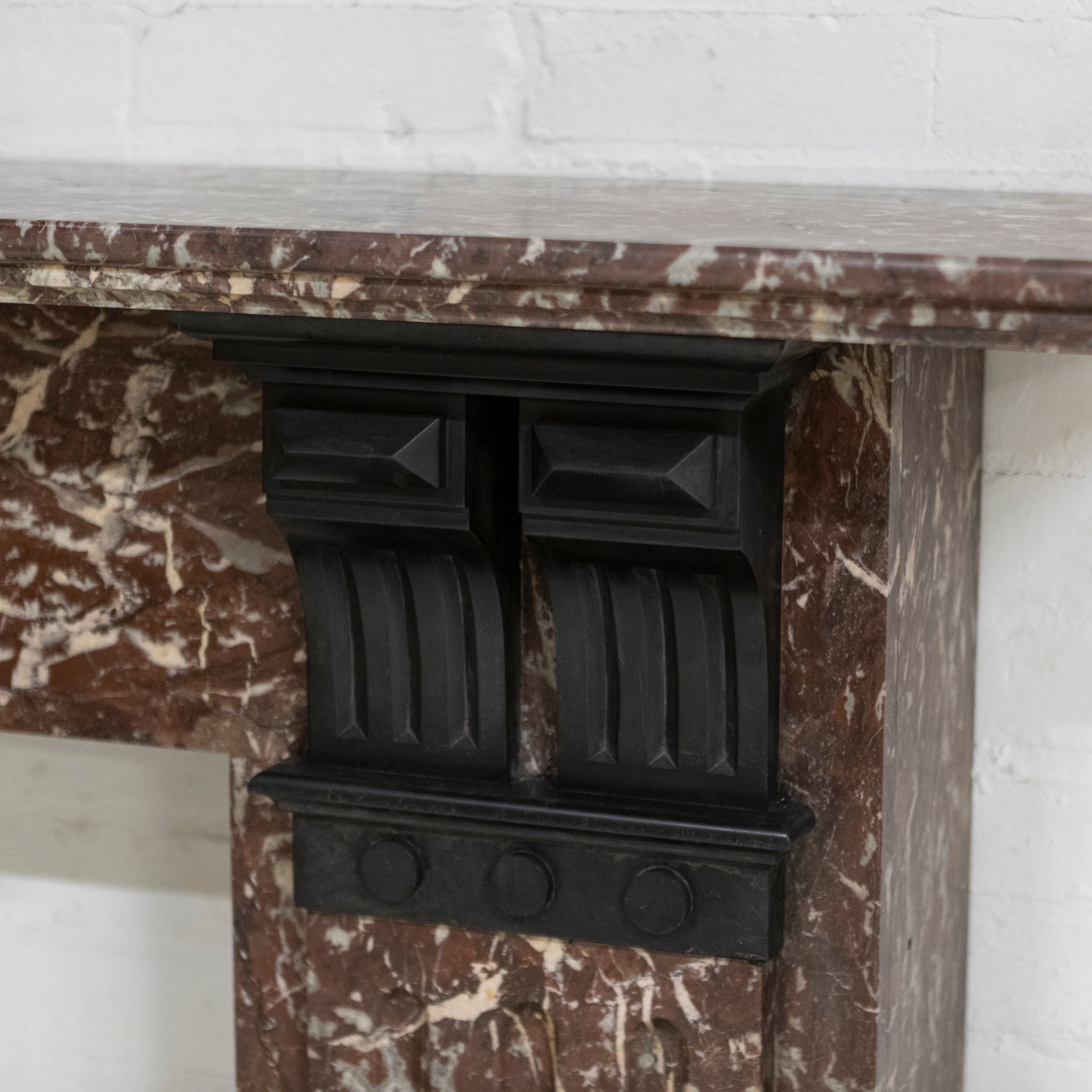 Antique Rouge Color Large Antique Rouge Royal Red Marble Fireplace Surround - The ...