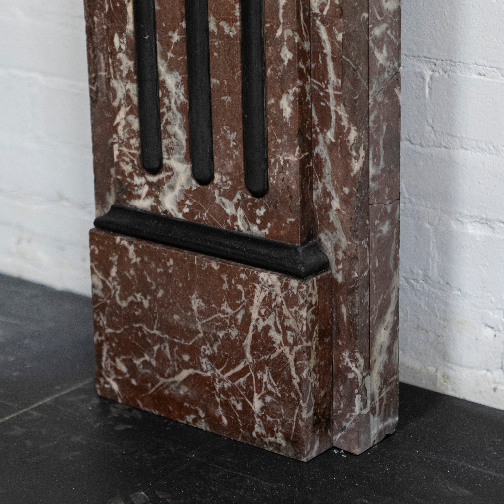 Antique Rouge Large Antique Rouge Royal Red Marble Fireplace Surround - The ...