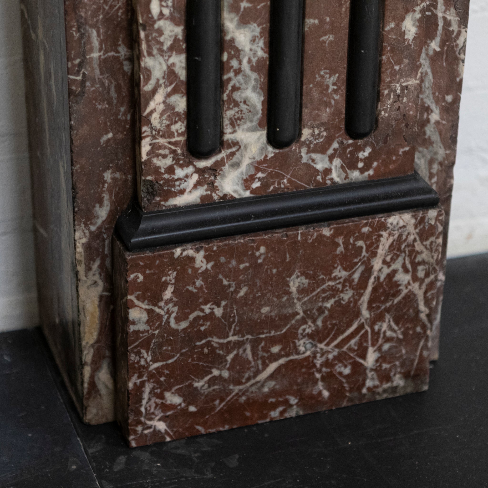 Antique Rouge Color Large Antique Rouge Royal Red Marble Fireplace Surround - The ...