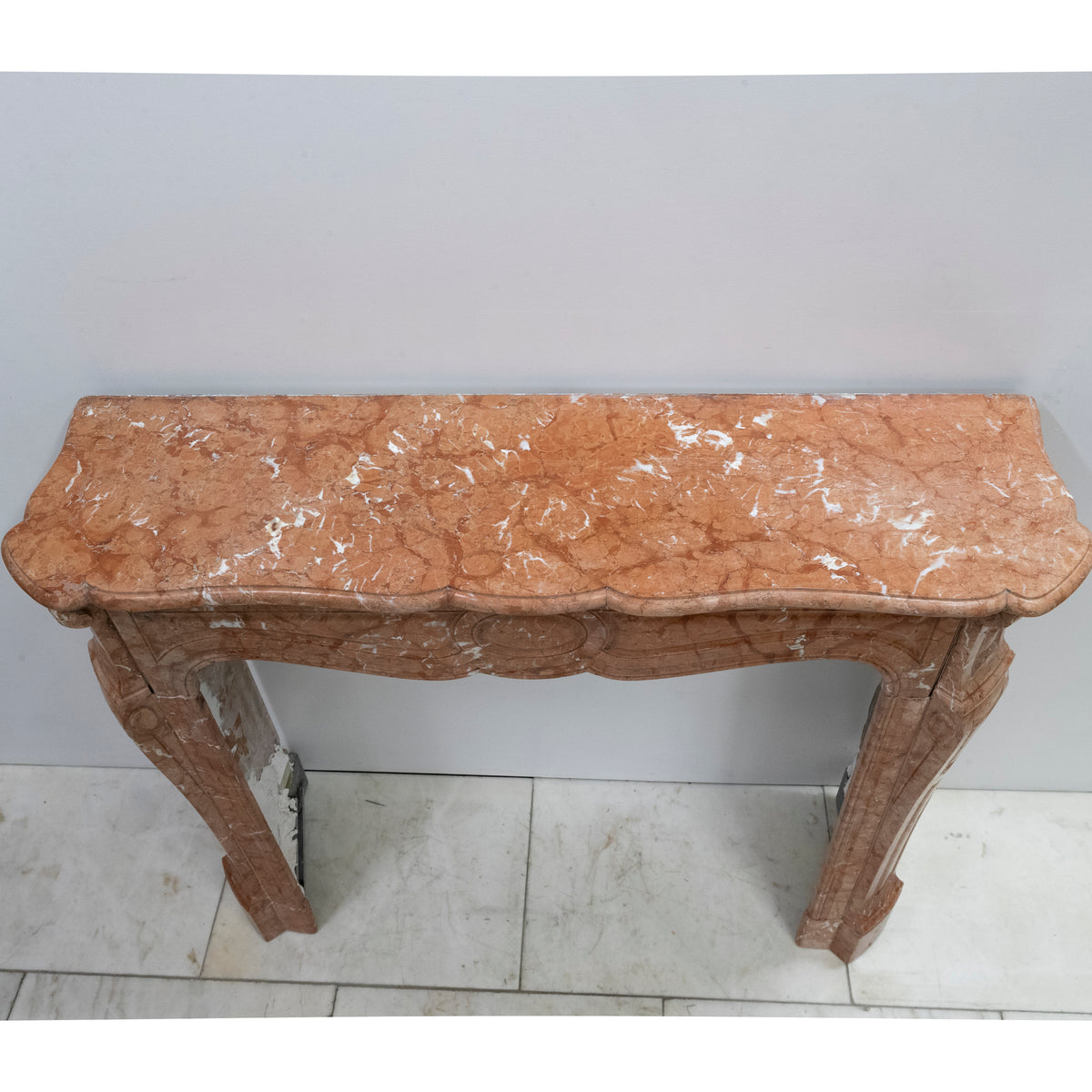 Antique French Style Louis Pompadour Rouge Marble Fireplace | The Architectural Forum