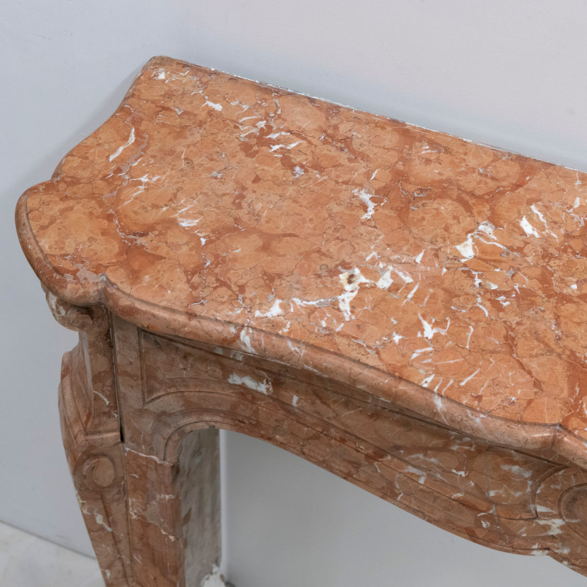 Antique French Style Louis Pompadour Rouge Marble Fireplace | The Architectural Forum