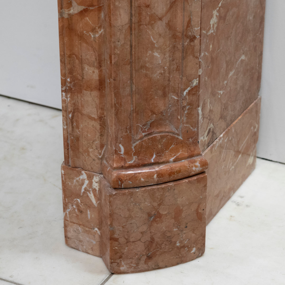 Antique French Style Louis Pompadour Rouge Marble Fireplace | The Architectural Forum