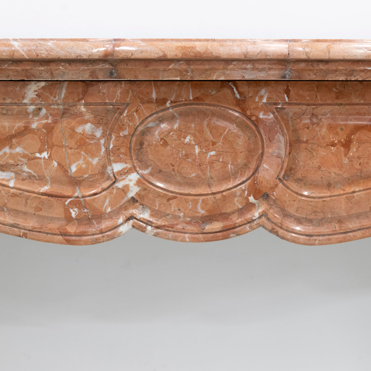 Antique French Style Louis Pompadour Rouge Marble Fireplace | The Architectural Forum