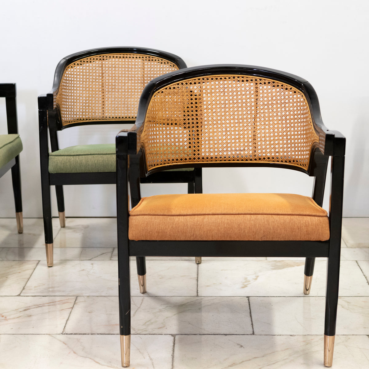 Reclaimed Set of 10 Mid Century Inspired Dining Chairs | Edward Wormley | The Architectural Forum
