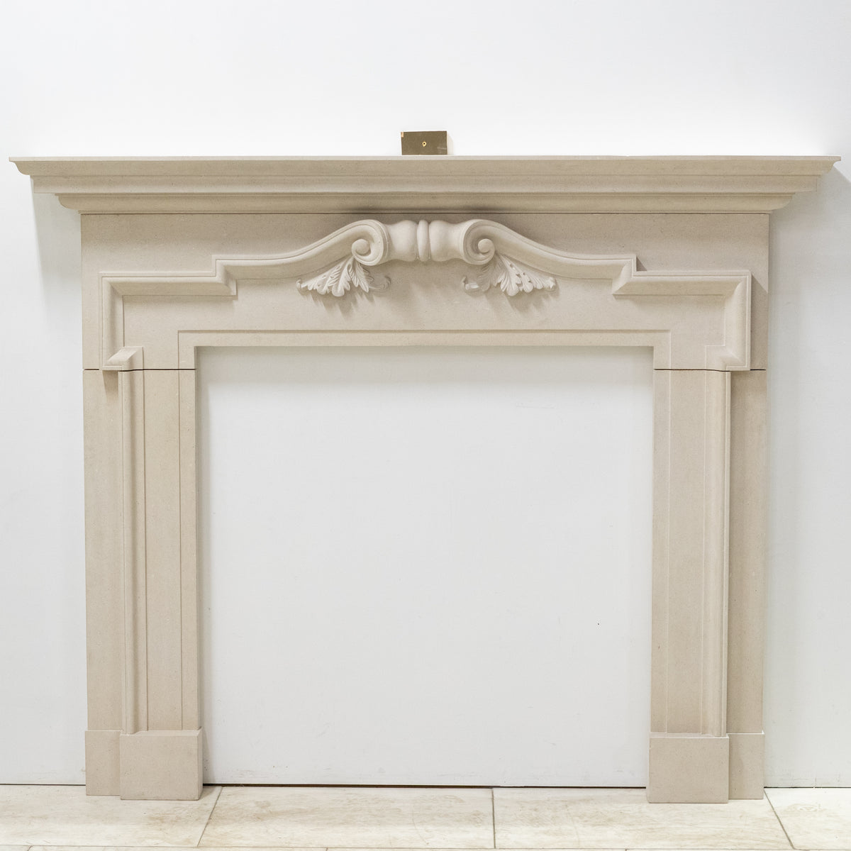 Reclaimed Carved Stone Baroque Chimneypiece