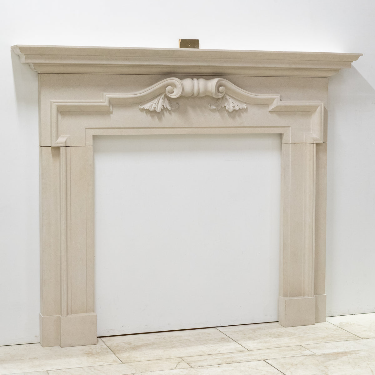 Reclaimed Carved Stone Baroque Chimneypiece