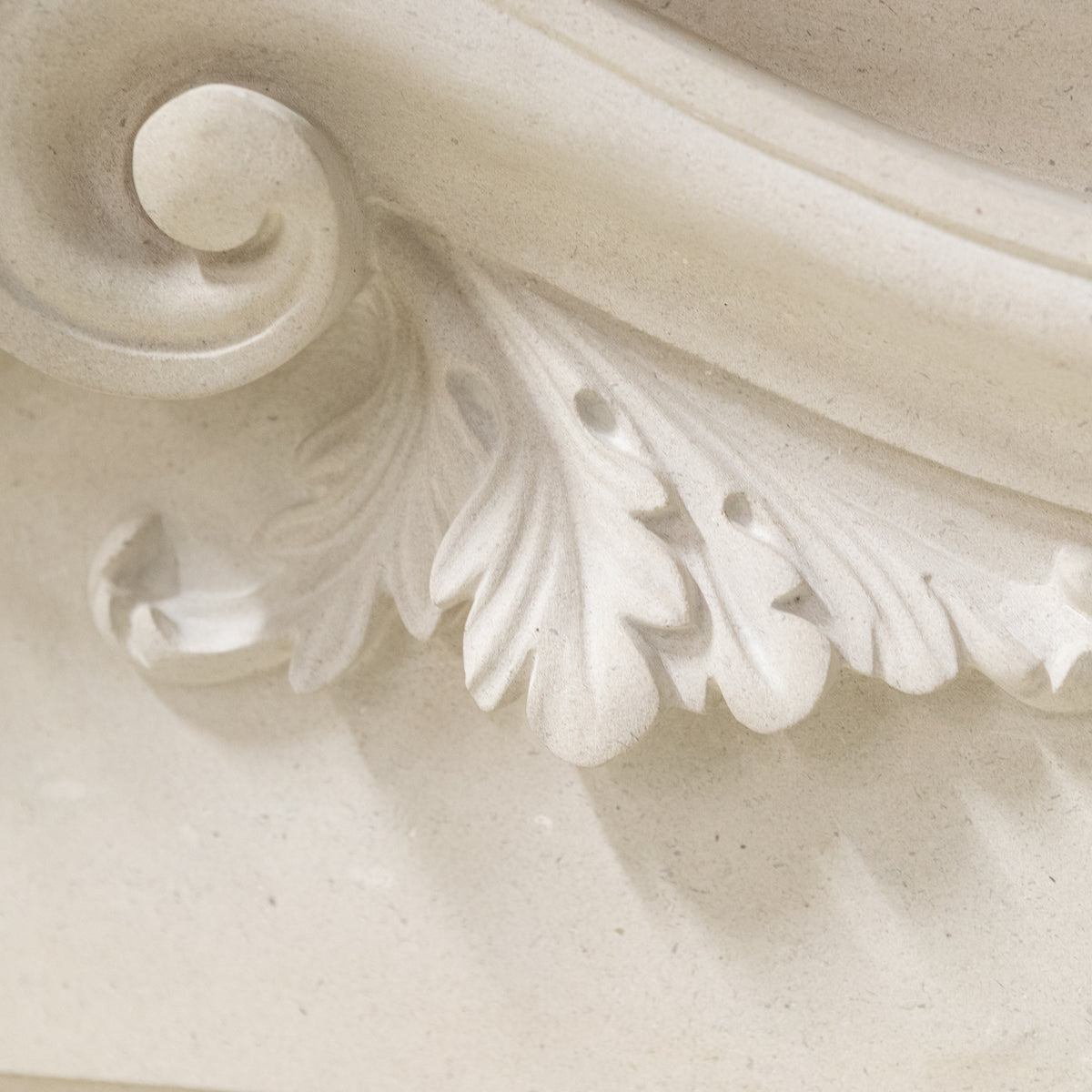 Reclaimed Carved Stone Baroque Chimneypiece