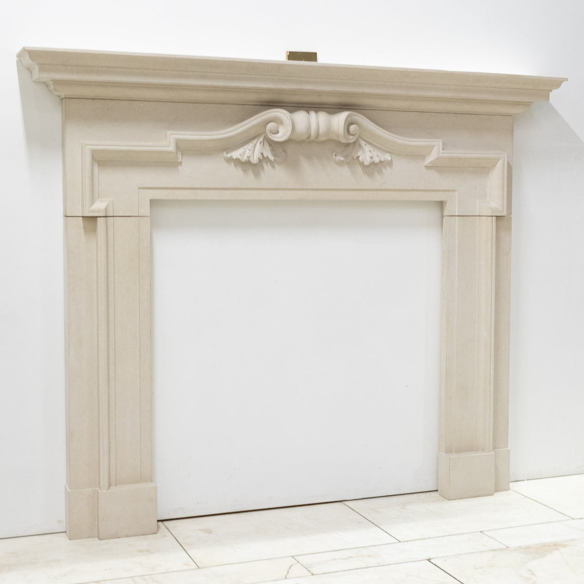 Reclaimed Carved Stone Baroque Chimneypiece