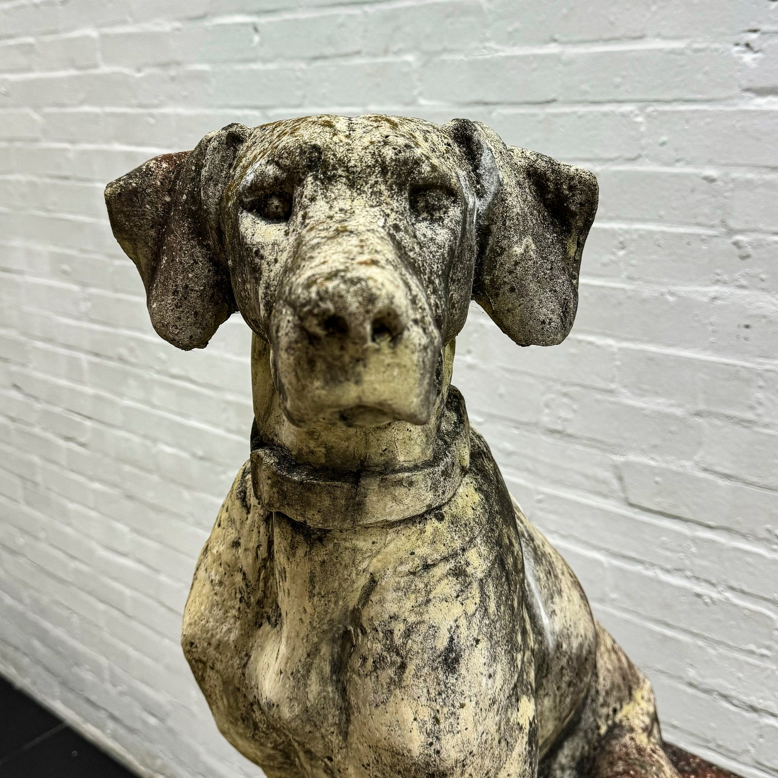 Reclaimed Terracotta Single Gun Dog on Plinth | The Architectural Forum