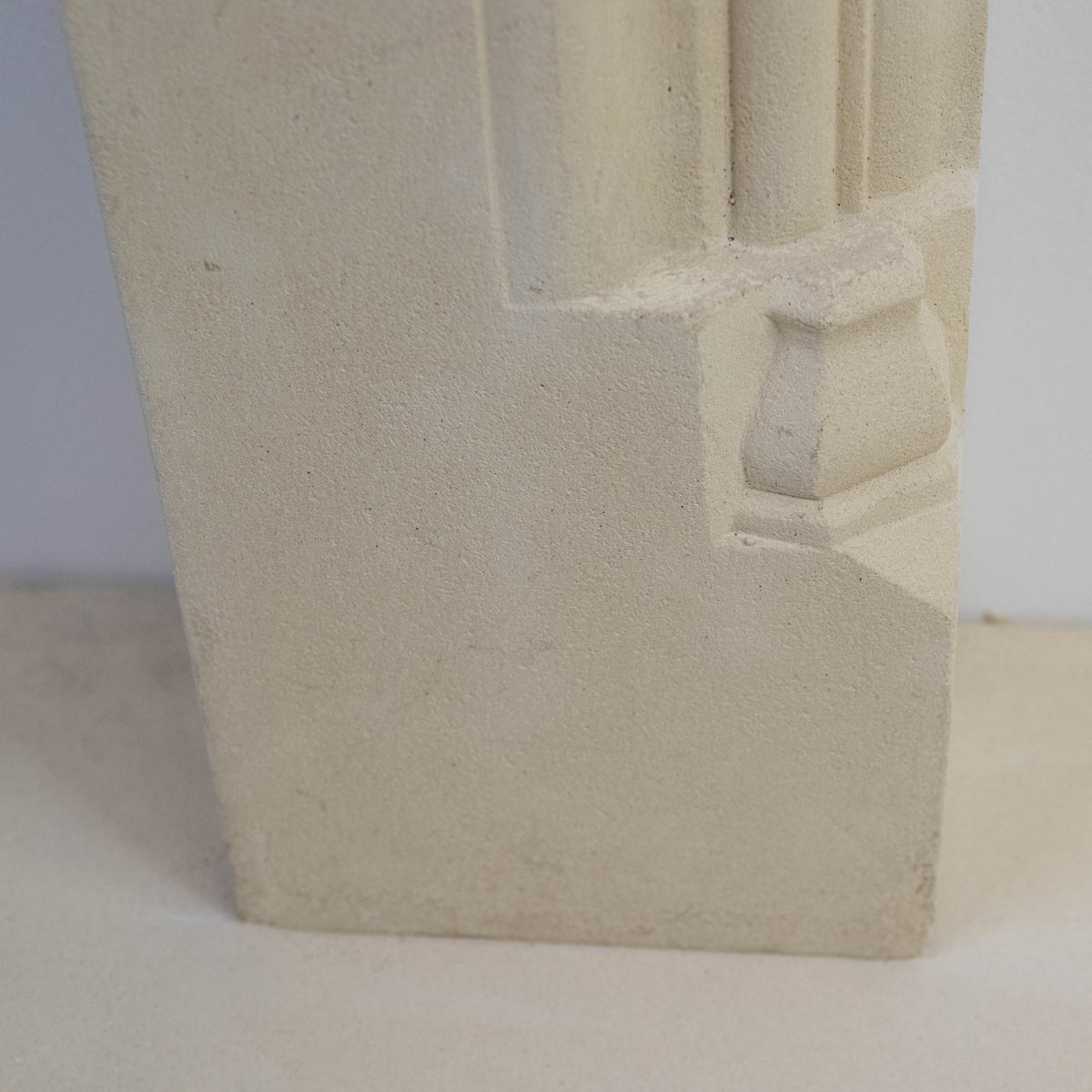 Reclaimed Gothic Revival Style Stone Fireplace Surround with Hearth