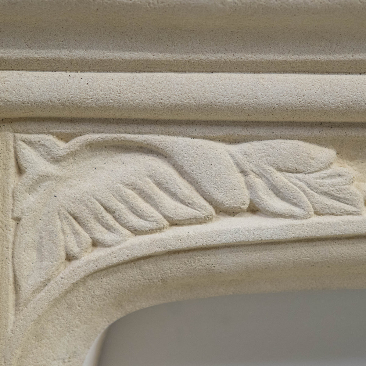 Reclaimed Gothic Revival Style Stone Fireplace Surround with Hearth