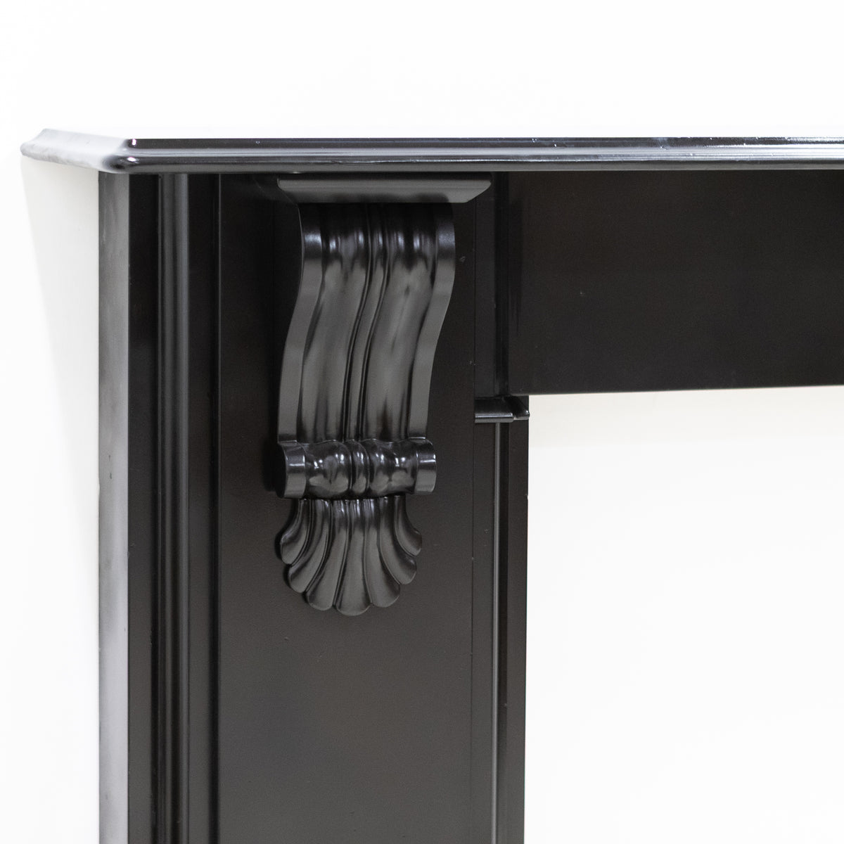 Monumental Antique Victorian Slate Fireplace Surround With Corbels | The Architectural Forum