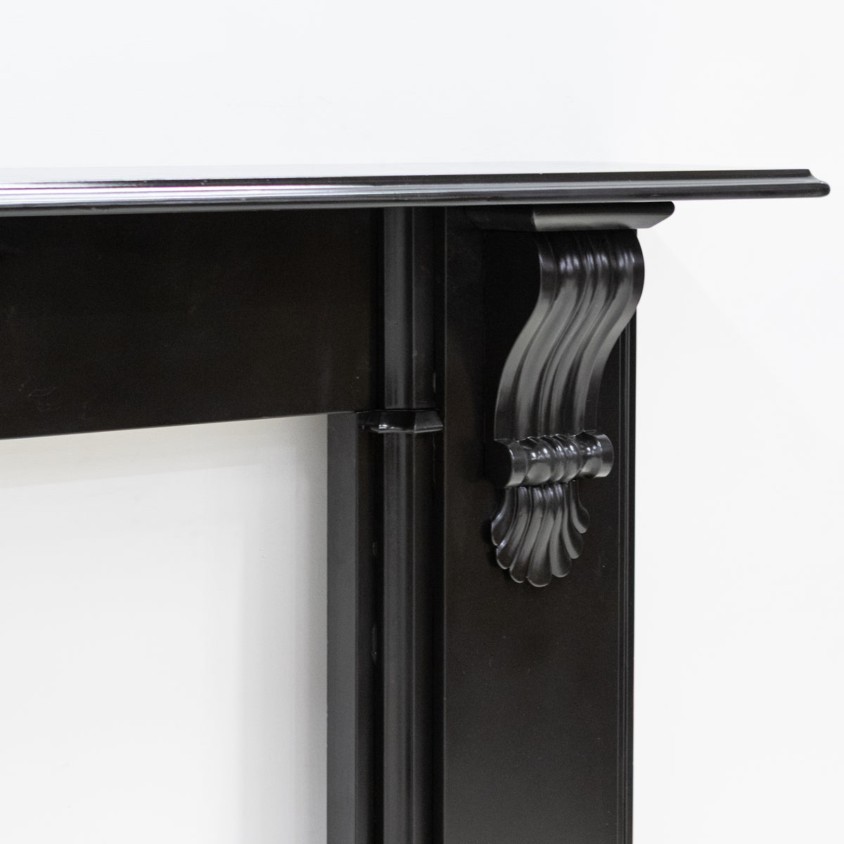 Monumental Antique Victorian Slate Fireplace Surround With Corbels | The Architectural Forum